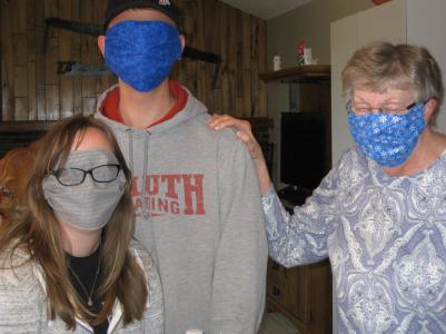 Giving Back From Home - making masks
